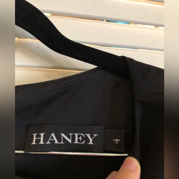 Haney Black Shift Dress with Cut Out Sleeves - Picture 8 of 9